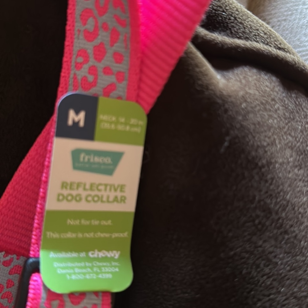 Dog collar Reflective Pink - Picture 5 of 5